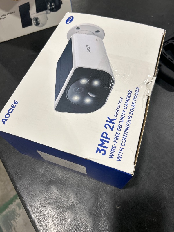 Photo 1 of AOQEE Cameras for Home Security-2K Wireless Security Camera Outdoor with AI Motion Detection & Siren, Non-Stop Solar Powered Charging, Color Night Vision, SD/Cloud Storage, Waterproof, S1 4P