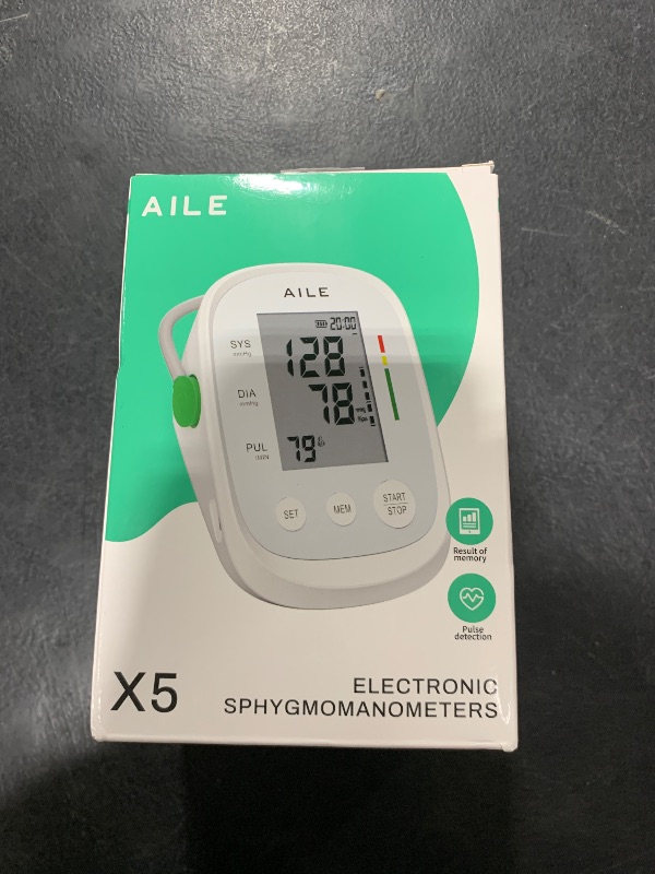 Photo 1 of Blood Pressure Monitor, AILE Blood Pressure Machine Upper Arm Large Cuff(8.7"-16.5"), High Automatic Blood Pressure Monitors Cuff for Home Use, (BP) Manual Arm Blood Pressure Monitors, 2 * 99 Memory