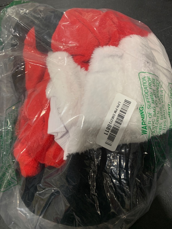 Photo 1 of INTIMO Peanuts Snoopy Christmas Mens' Hooded Union Suit Costume Sleep Pajama For Adults (Small/Medium) Red