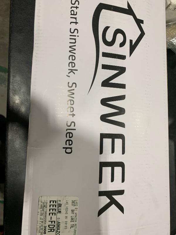 Photo 1 of SINWEEK 2 Inch Egg Crate Memory Foam Mattress Topper Twin Size, Soft Mattress Pad for Back Pain Relief, Bed Topper, CertiPUR-US Certified