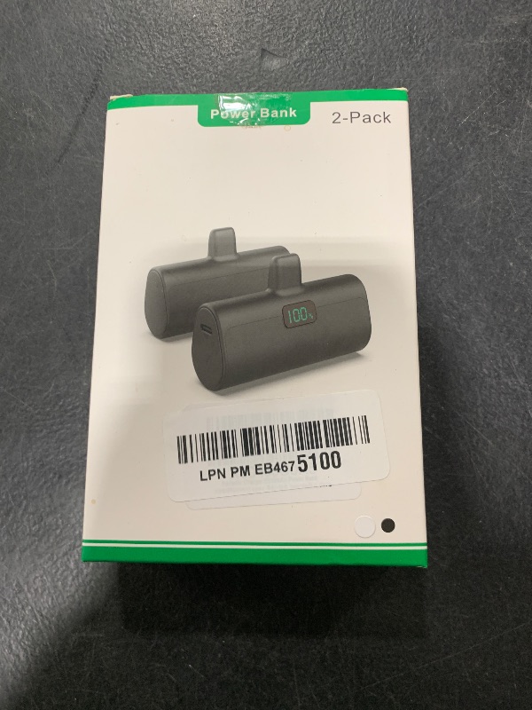 Photo 1 of [2-Pack]Portable Charger for iPhone 16 Series,Upgraded 5200mAh PD USB C Power Bank Built-in USB-C Connector, Battery Pack Compatible with iPhone 16/16 Plus/16 Pro/16 Pro Max/15 Series,Samsung,Android