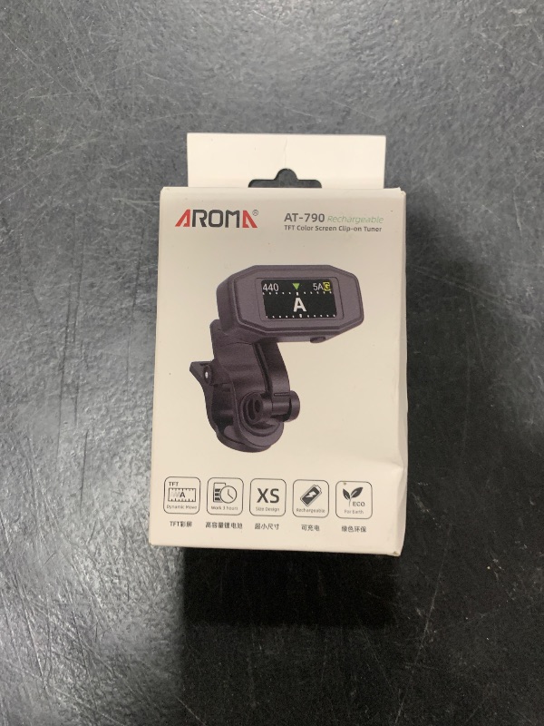 Photo 1 of Rechargeable Clip-On Tuner Digital Professional Tuning Tool Tuner for Guitar, Bass, Ukulele, Violin, Mandolin, Banjo, Chromatic Instruments