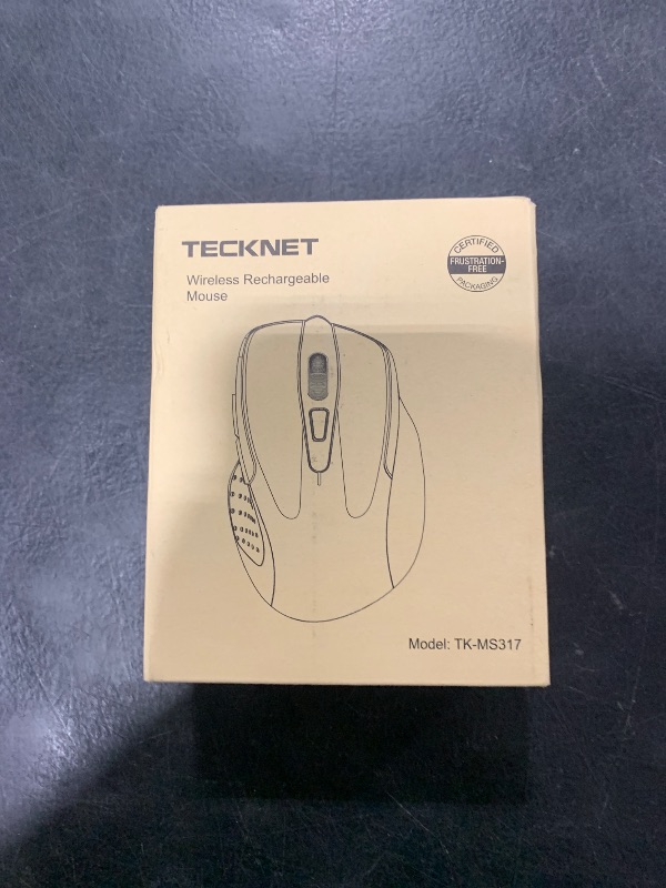 Photo 1 of TECKNET Wireless Mouse (BT5.0/3.0 & 2.4G) Rechargeable 4800 DPI Silent USB A & Bluetooth Mouse 6 Buttons, Wide Compatibility - White