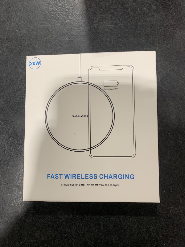 Photo 1 of Fast Wireless Charger,20W Max Wireless Charging Pad Compatible with iPhone 16/15/14/13/12/SE/11/11 Pro/XS Max/XR,AirPods;FDGAO Wireless Charge Mat for Samsung Galaxy S24/S23/S22/Note,Pixel/LG G8