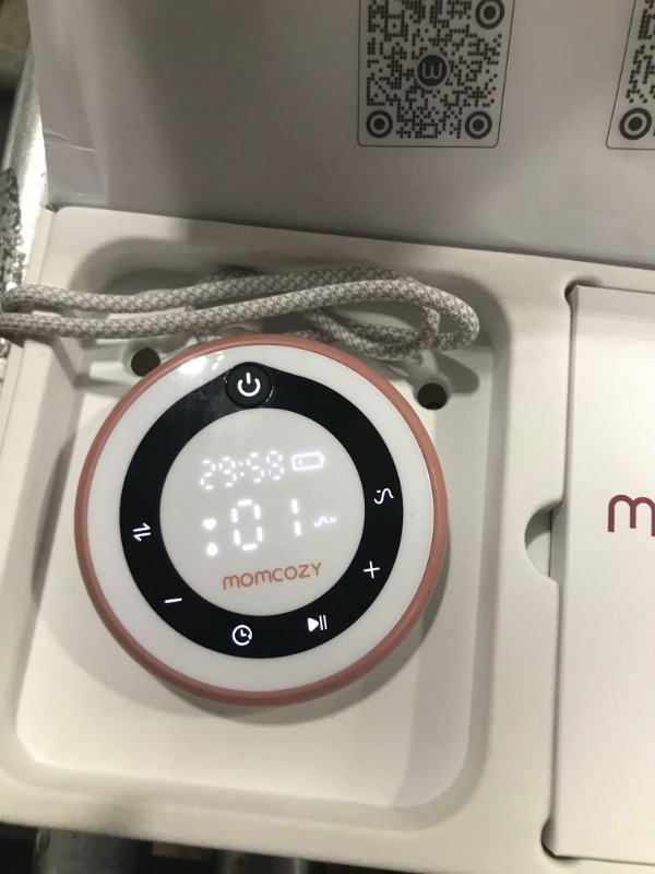 Photo 1 of Momcozy Breast Pump Hospital-Grade, Hands-Free & Portable Wearable Pump with 3 Modes|15 Levels, Equipped with Leak-Proof DoubleFit Flange, Deep Pink