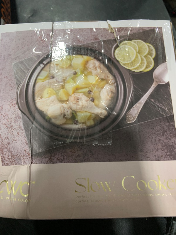Photo 1 of COOK WITH COLOR 2QT Mini Electric Round Slow Cooker - Adjustable Settings, Removable Stoneware Pot, Tempered Glass Lid, Dishwasher Safe, Cool-Touch Side Handles, Greige