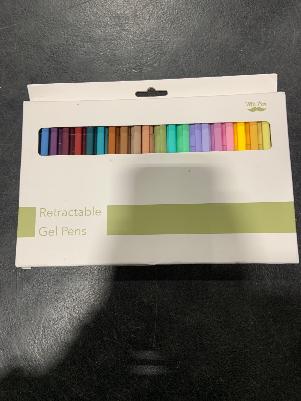 Photo 1 of Mr. Pen- Retractable Gel Pens, 22 Pack, Color Ink Gel Pens Fine Point, 22 Vintage Colors, Gel Pens Fine Point, Retractable Pens, Cute Pens, Aesthetic Pens for Journaling Fine Tip Pens