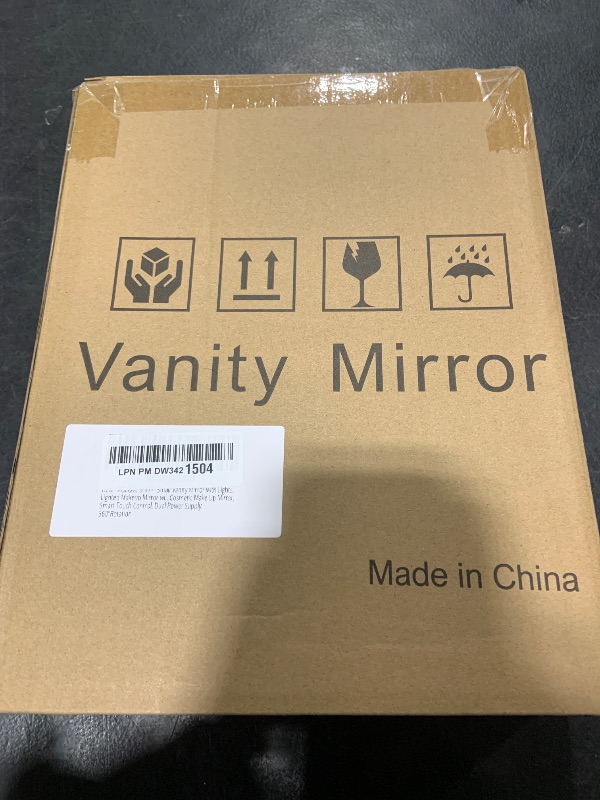 Photo 1 of ROLOVE 9"x11" Small Vanity Mirror with Lights, Lighted Makeup Mirror with Light, Portable Tabletop Cosmetic Make Up Mirror, Smart Touch Control, Dual Power Supply, 360°Rotation