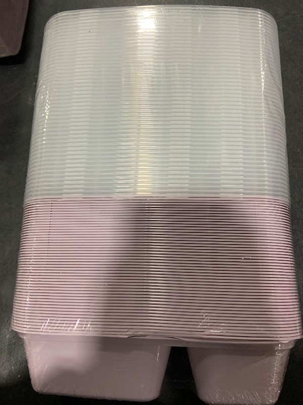 Photo 1 of Glotoch 50 Pack Purple Meal Prep Containers Reusable 2 Compartments, Glotoch 32OZ to Go Containers for Food, Disposable Plastic Food Containers with Lids for Microwave Dishwasher Freezer Safe