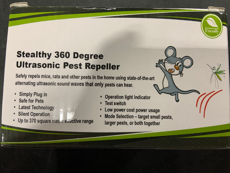 Photo 1 of BORHOOD Mice Rodent Repellent Indoor, 360° Squirrel Repellent Rodent Repellent, Ultrasonic Mouse Rat Repellent