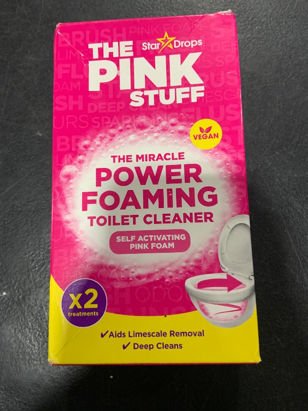 Photo 1 of Stardrops - The Pink Stuff - The Miracle Power Foaming Toilet Cleaner - 2 Treatments - Self Activating Pink Foam, 25 ounce (Pack of 1)
