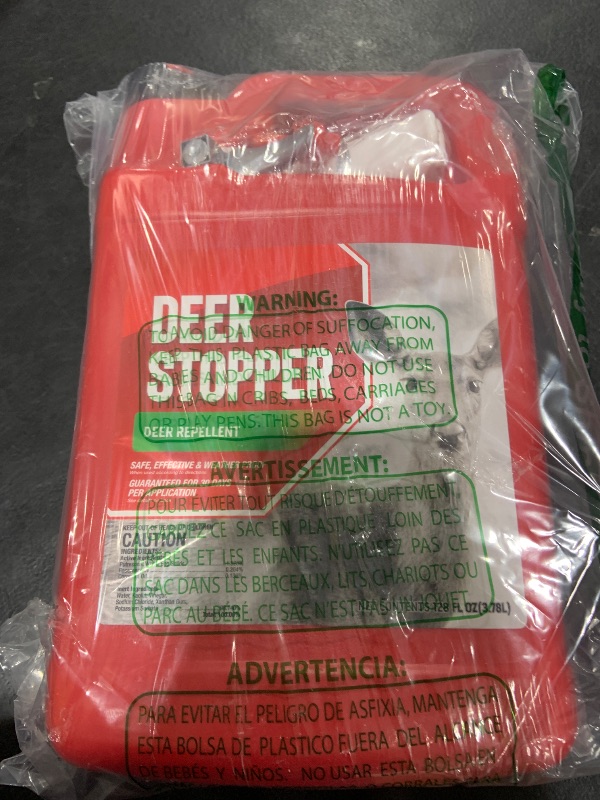 Photo 1 of Deer Stopper, Liquid Animal Stopper Repellent, All Natural, Effective All Year Round, Safe for People and Pets, No Harsh Chemicals, Ready to Use, Deer & Moose Repellent - Gallon Trigger
