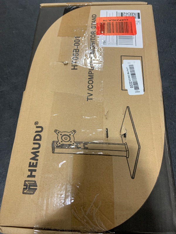 Photo 1 of Single LCD Computer Monitor Free-Standing Desk Stand Mount Riser for 13 inch to 32 inch screen with Swivel, Height Adjustable, Rotation, Vesa Base Stand Holds One (1) Screen up to 77Lbs(HT05B-001))