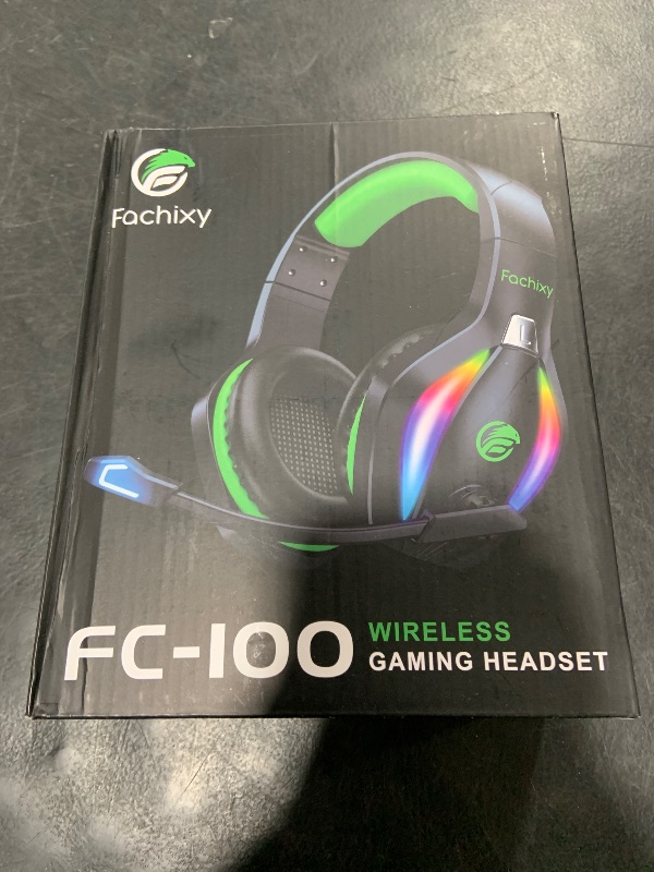 Photo 1 of Fachixy FC100 Wireless Gaming Headset with Microphone for PS5, PS4- Gamer Headset with Mic - Bluetooth Headphones with 50Hrs Battery Life - for PC, Mac, Tablets, Switch and Smartphones