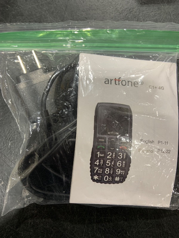 Photo 1 of artfone C1+4G VoLTE SIM-Free & Unlocked Mobile Phones, Senior Basic Big Button Mobile Phones C1 4G for Elderly People with SOS Alarm Call Button,1800mAh Battery, Torch, FM Radio, USB-C, Black
