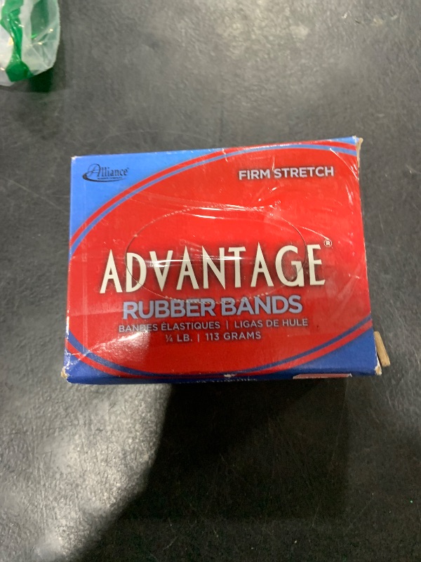 Photo 1 of Alliance Rubber 26309 Advantage Rubber Bands Size #30, 1/4 lb Box Contains Approx. 287 Bands (2" x 1/8", Natural Crepe)