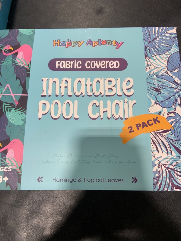 Photo 1 of Inflatable Pool Float Chair - 2 Pack Pool Floats Adult Heavy Duty, Water Floating Lounge Chairs, Blow up Floaties Adults for Summer Fun Party Lake Beach