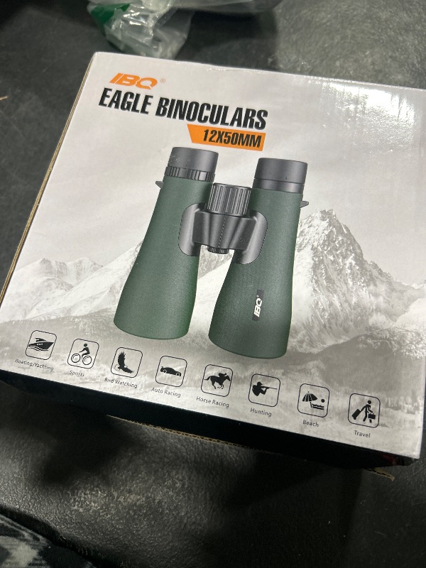 Photo 1 of 12x50 UHD Binoculars for Adults High Powered with Upgraded Phone Adapter - Large View, Lightweight, IPX7 Waterproof - Binoculars for Hunting Bird Watching Travel Cruise
