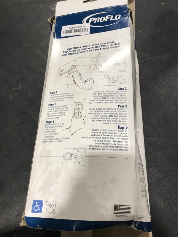 Photo 1 of ProFlo PF202 3 Piece P-Trap and Cover - White