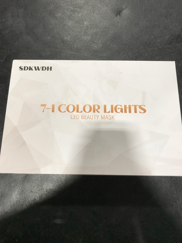 Photo 1 of SDKWDH Red Light Therapy for Face, 7 Colors LED Face Mask Light Therapy At Home, Led Face Mask Light Therapy, White