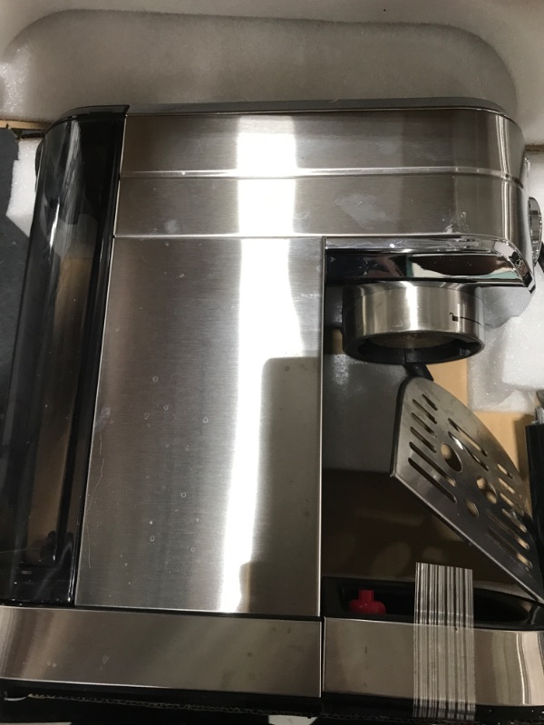 Photo 1 of CASABREWS CM5418 Espresso Machine 20 Bar, Compact Espresso Maker with Steam Milk Frother, Stainless Steel Coffee Machine with 34oz Removable Water Tank for Cappuccino, Latte, Silver