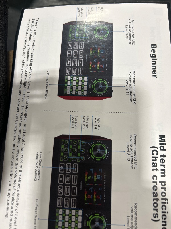 Photo 1 of neculogy Podcast Equipment Bundle, Audio Interface with Cardioid Designer BM800 Mic for Gamer and Quality All-in-One DJ Mixer, for Live Streaming, Singing, YouTube, Gaming