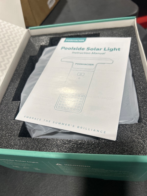 Photo 1 of POOLHACKER Solar Pool Lights Only for Inground Pool, 10-Color 4-Mode Light Sensing LED, Underwater Swimming Lighting with Timer Off, Submersible Pool Lights with Remote, Waterproof Design, 1 Pack