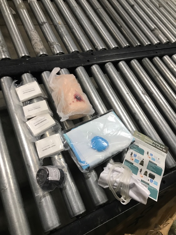 Photo 1 of MedEduQuest Wound Packing Trainer for Tourniquet Bleeding Control Training?Stop The Bleed Training Kit for Medical Classes, Carrying Bag