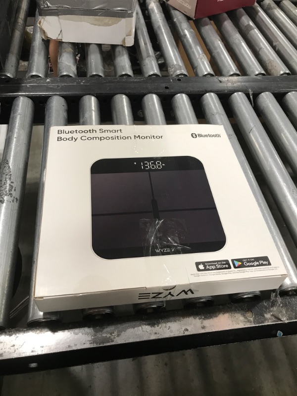 Photo 1 of Wyze Smart Scale X - Digital Bathroom Scale for Body Weight, BMI, Body Fat, Muscle Mass, Heart Rate Monitor | Sync with Health Apps | Body Composition Analyzer for People, Baby & Pet, 400 lbs (Black)