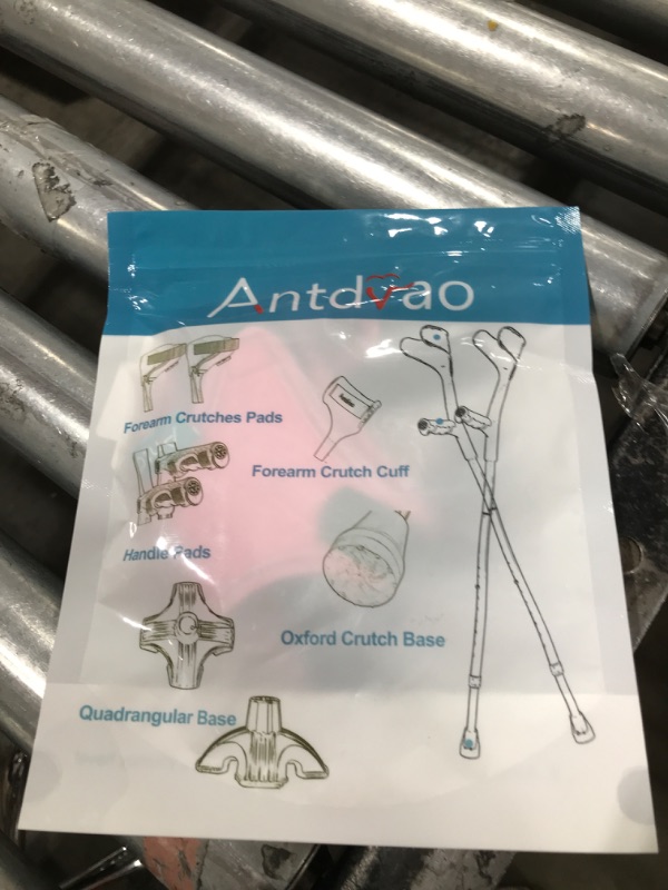 Photo 1 of Antdvao Forearm Crutches Pads(x2 Units), Elastic Crutches Padding for The Elbow, for Open Cuff Crutches, Shock Resistant Increases Walking Comfort Forearm Crutch Pads (Handle Pad Powdered)