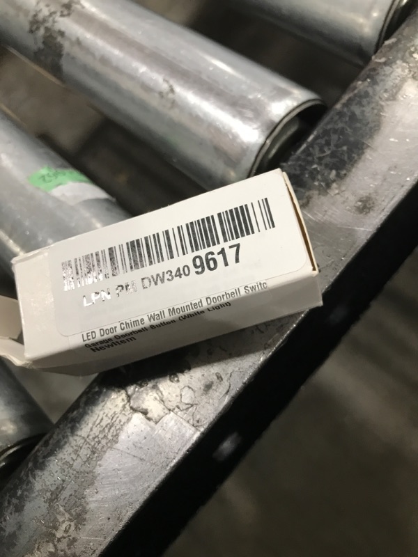 Photo 1 of Lighted Doorbell Button, Wired Door Bell Push Button Replacement Door Bell Push Buttons LED Door Chime Wall Mounted Doorbell Switch Garage Doorbell Button (White Light)