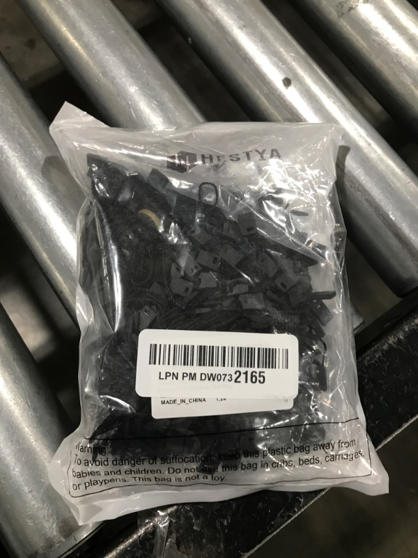 Photo 1 of Hestya 500 Pieces Hang Tag String Black 500 Pieces Black Pins 6.6 Inch Nylon String Price Tags Plastic Fastener 0.8 Inch Metal Ground Pins Pear Shaped Clothes