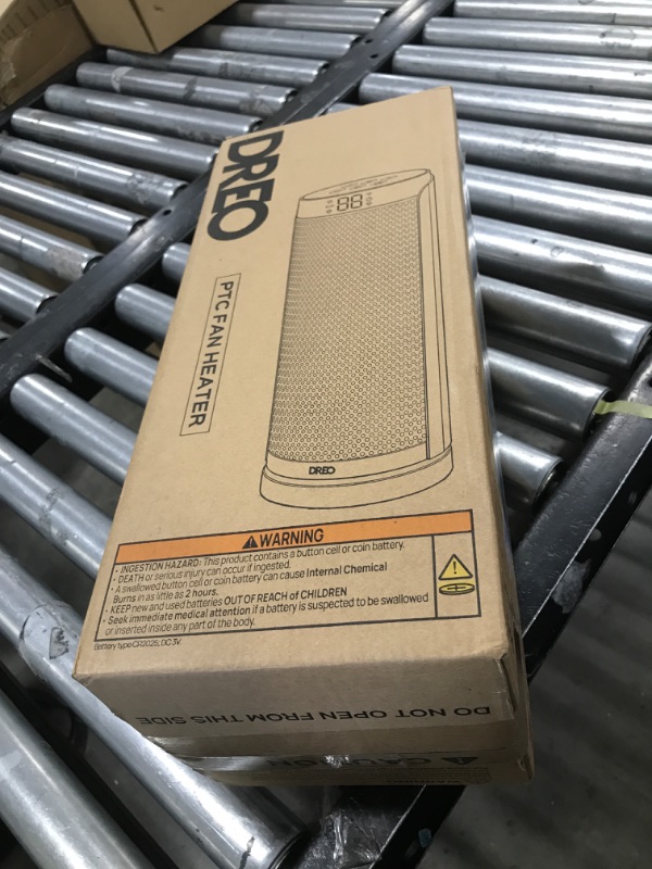 Photo 1 of Dreo Space Heater, 1500W PTC Ceramic Heaters for Indoor Use with Remote, 70° Oscillation, 1-12H Timer, Electric Heaters with Thermostat, Fast and Safe Portable Heater for Office, Bedroom, Large Room