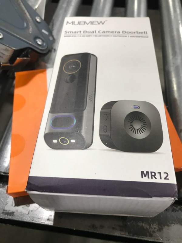 Photo 1 of MUBVIEW Dual Doorbell Camera Wireless No Subscription,2K Head to Toe Door Camera Wireless for Apartment, Door Bells for Homes with Chime, 2.4G WiFi, AI Human Detection, Night Vision