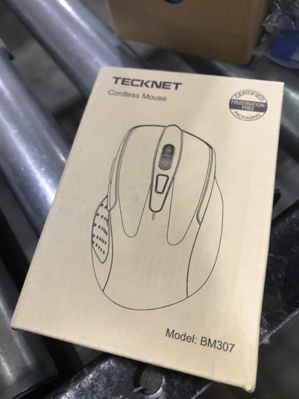 Photo 1 of TECKNET Wireless Mouse (2.4G & BT5.0/3.0) Silent 4800 DPI Computer USB A & Bluetooth Mouse 6 Buttons, Wide Compatibility - Grey