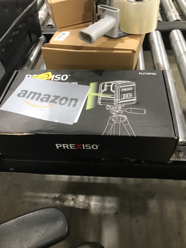 Photo 1 of PREXISO Laser Level with Tripod, 100Ft Dual Modules Self Leveling Cross Line Laser Level, Green Line leveler Tool for Floor Tile, Home Renovation, Construction with 31-1/2in Tripod, 2 AA Batteries