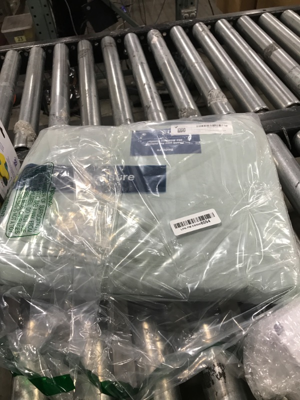 Photo 1 of Bedsure Linen Duvet Cover Queen - Linen Cotton Blend Bedding Set, Soft & Cozy, 3 Pieces, 1 Duvet Cover 90x90 Inches and 2 Pillowcases, Olive Green Color Cooling Bedding, Comforter Sold Separately
