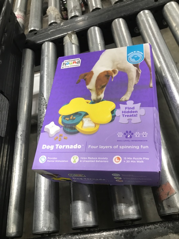 Photo 1 of Outward Hound by Nina Ottosson Dog Tornado Treat Puzzle Dog Toy, Level 2 Intermediate, Blue