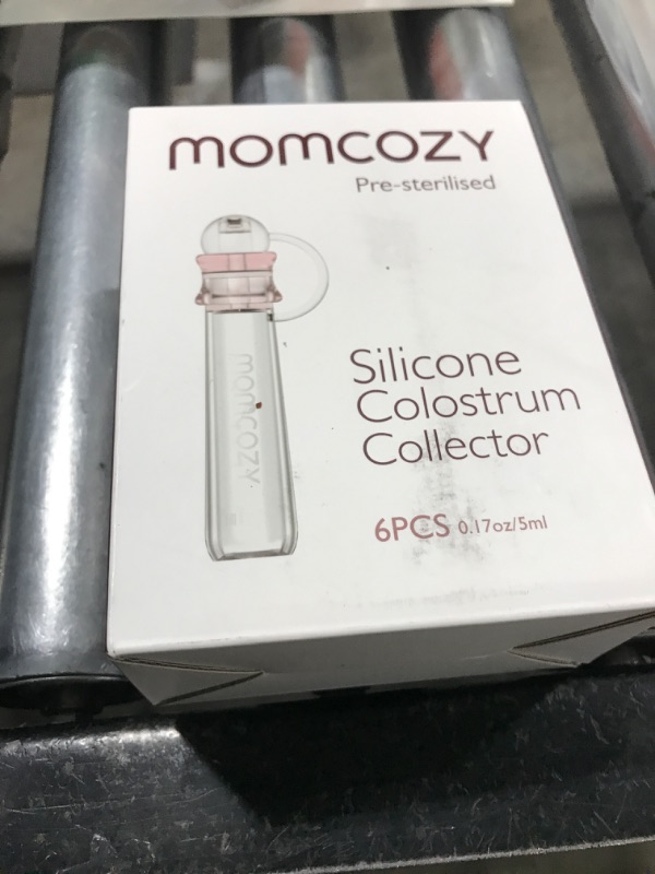 Photo 1 of Momcozy Colostrum Collector Reusable Breast Milk Collector with Storage Case and Cotton Wipe, Portable Colostrum Container BPA Free, Multi-Use Collector 5ml-6pcs