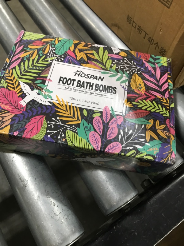Photo 1 of HOSPAN Organic Foot Bath Bombs Gift Set, 12 Essential Oil Rich Foot Soak for Mom and Dad, Handmade Foot Spa Bomb with Wonderful Bubbles, Great for Soothes Sore Tired Feet, Dry Feet Moisturize