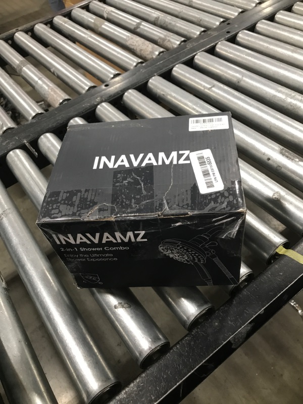Photo 1 of INAVAMZ Shower Heads with Handheld Spray Combo: 7.2" Rain Shower Head & Handheld Shower Head 2-IN-1 Shower Head with 60" Hose (BLACK), Shower Trim Systems