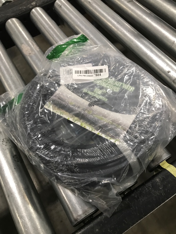 Photo 1 of 1/4 inch Soaker Hose Tubing for Drip Irrigation, 100FT Garden Beds Soaker Irrigation Tubing Hose with Various Accessories Rubber Longer Lasting Drip Irrigation Save 70% of Water for Garden and Yard