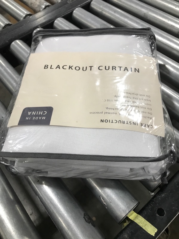 Photo 1 of 100% Blackout Shield Linen Blackout Curtains 84 Inches Long 2 Panels Set, Black Out Curtains for Bedroom, Thermal Insulated Rod Pocket Window Drapes Living Room, 50W X 84L, Bright White
