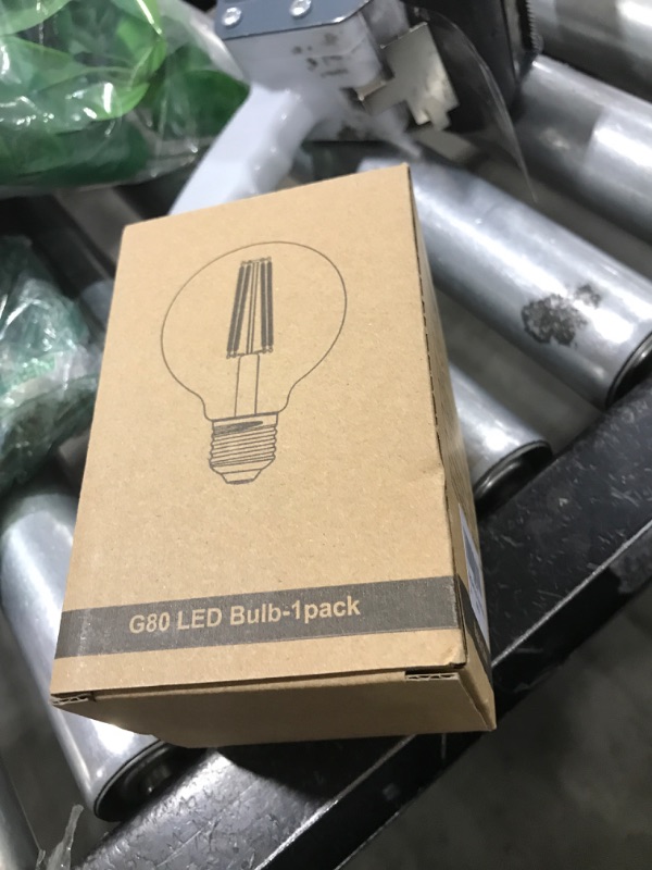 Photo 1 of QiMH G25 Globe LED Light Bulb, 8W Vintage Edison Bulbs for Bathroom Makeup Mirror Decorative, Clear Glass 2700K Warm Light Bulbs, 80W Equivalent, 1000LM, Medium E26 Base, Non-dimmable, 1 Pack