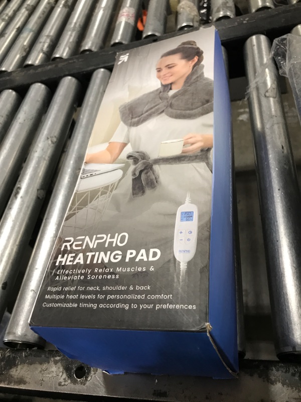 Photo 1 of Electric Heating Pad for Back Pain Relief, RENPHO Fathers Day Dad Gifts, Birthday Gifts for Women Men Mom, FSA HSA Eligible, Heat Pad for Neck and Shoulders, Fast Heating, 24"x33", ETL Certified