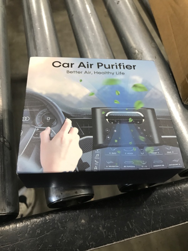 Photo 1 of Smart Car Air Purifier Ionizer - Compact, Filter-Free Odor Eliminator for Smoke, Pet Odors and VOCs, Auto On/Off, Silent Operation, Universal Vent Clip Air Freshener for Car, Home, Office Use by Yakry