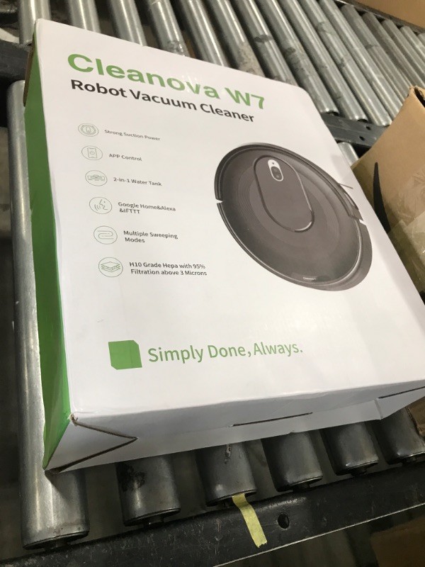 Photo 1 of PSUK W7 Robot Vacuum and Mop Combo, 2 in 1 Mopping Robotic Vacuum Cleaner with Watertank and Dustbin, Self-Charging, Slim, Max 120mins Runtime for Hard Floor, Carpet Cleaning