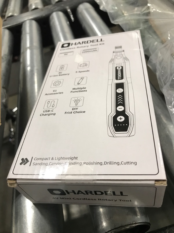 Photo 1 of HARDELL Mini Cordless Rotary Tool Kit, 5-Speed and USB Charging with 61 Accessories, Multi-Purpose 3.7V Power Rotary Tool for Sanding, Polishing, Drilling, Etching, Engraving, DIY Crafts