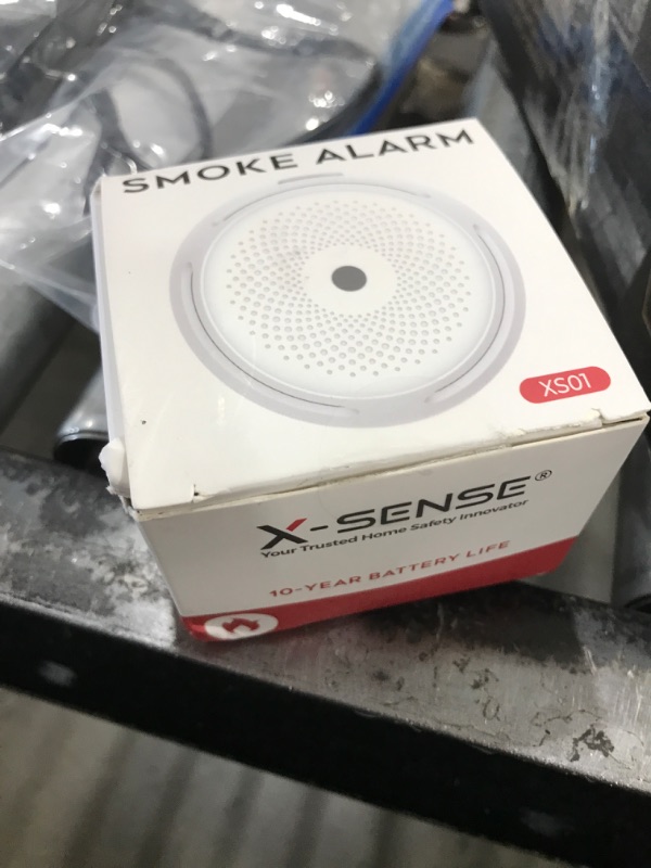 Photo 1 of X-Sense Mini Smoke Alarm, 10-Year Battery Fire Alarm Smoke Detector with LED Indicator & Silence Button, XS01
