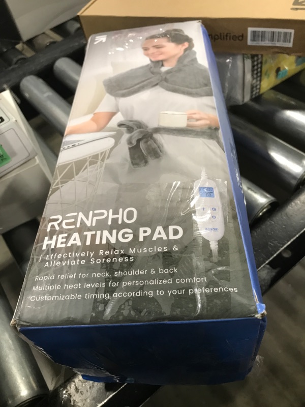 Photo 1 of Electric Heating Pad for Back Pain Relief, RENPHO Fathers Day Dad Gifts, Birthday Gifts for Women Men Mom, FSA HSA Eligible, Heat Pad for Neck and Shoulders, Fast Heating, 24"x33", ETL Certified